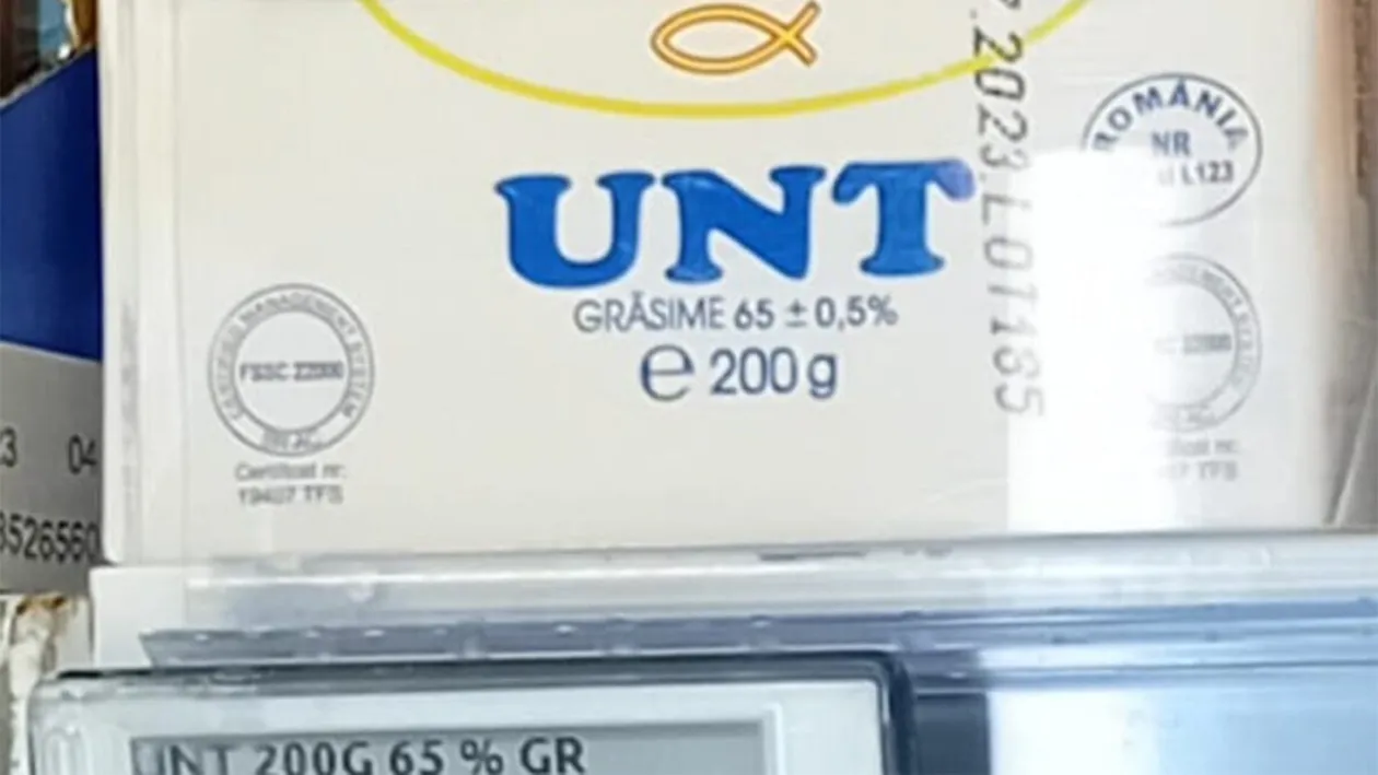 Ce preț are cel mai ieftin unt din România, cu 65% grăsime la 200 grame