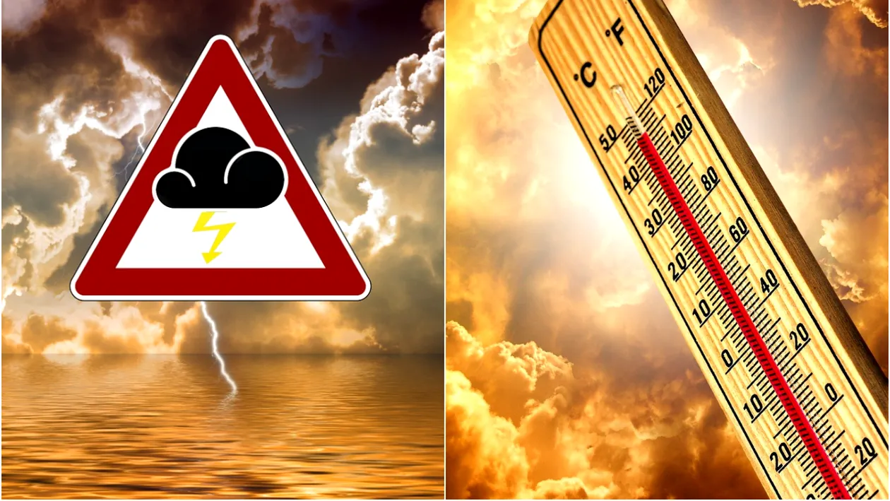 Avertizare ANM extremă de caniculă, averse torențiale și grindină! România se topește la peste 40 de grade