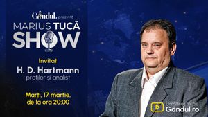 Marius Tucă Show începe marți, 17 martie, de la ora 20.00, live pe Gândul. Invitat: HD Hartmann