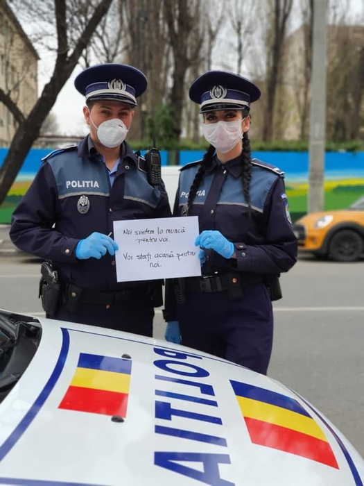 FOTO. Apel emoționant făcut de medicii și polițiștii din România, în plină epidemie de coronavirus: „Stai acasă pentru noi”