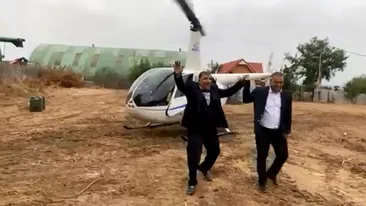 Primarul dintr-o localitate din Dolj, dus la nuntă cu elicopterul. „Barem dacă oi pica, să pic, dă-mă dreacu”