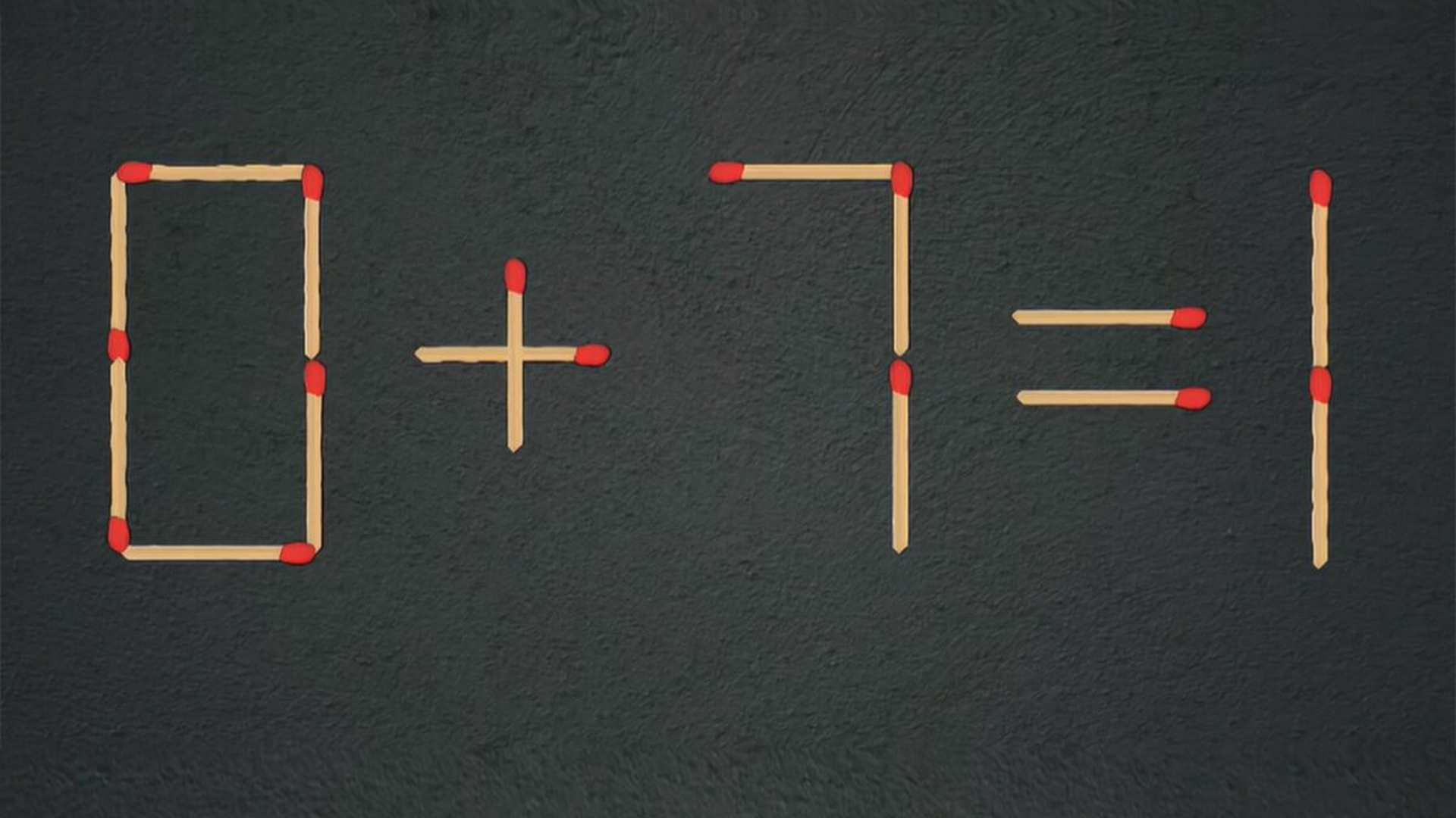 Test de inteligență | Mutați un singur chibrit pentru a corecta 0 + 7 = 1