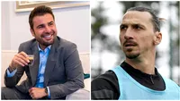 Modul original în care Zlatan Ibrahimovic i-a mulțumit lui Adrian Mutu. Nu i-a rămas dator antrenorului de la Rapid