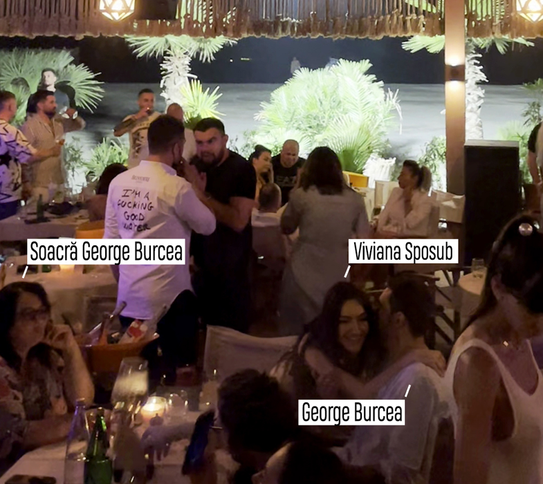 Viviana Sposub, George Burcea și ”soacra” lui s-au distrat, în club, la mare