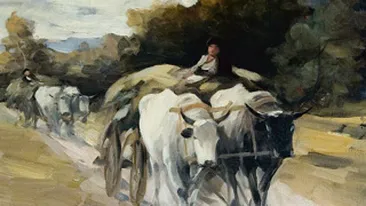 Carul cu boi, furat de o vaca! Tabloul lui Grigorescu a fost sustras de o menajera!