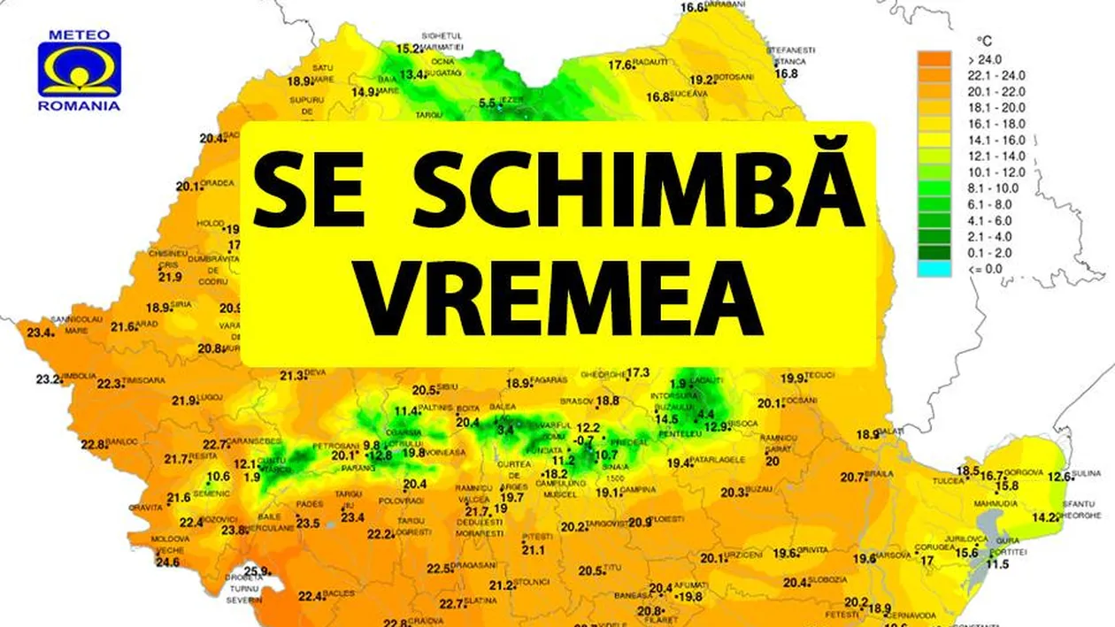 ANM a schimbat prognoza! Vremea o ia razna după ce a nins în mai. Un val de aer fierbinte aduce temperaturi de 31 de grade