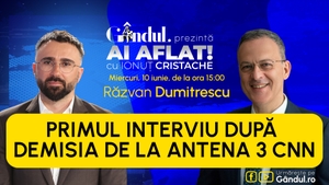 „Ai Aflat! cu Ionuț Cristache” începe miercuri, 10 iunie, de la ora 15.00, live pe Gândul. Invitat: Răzvan Dumitrescu