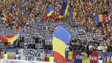 Ce nu s-a vazut pe National Arena la meciul cu Ungaria! Mesajul care i-a isterizat pe maghiari si cum au fentat fortele de ordine!
