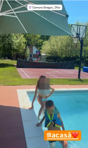 Mirela Vaida are „parc de distracții” acasă! Cum arată grădina vilei din Snagov. Teren de baschet + piscină