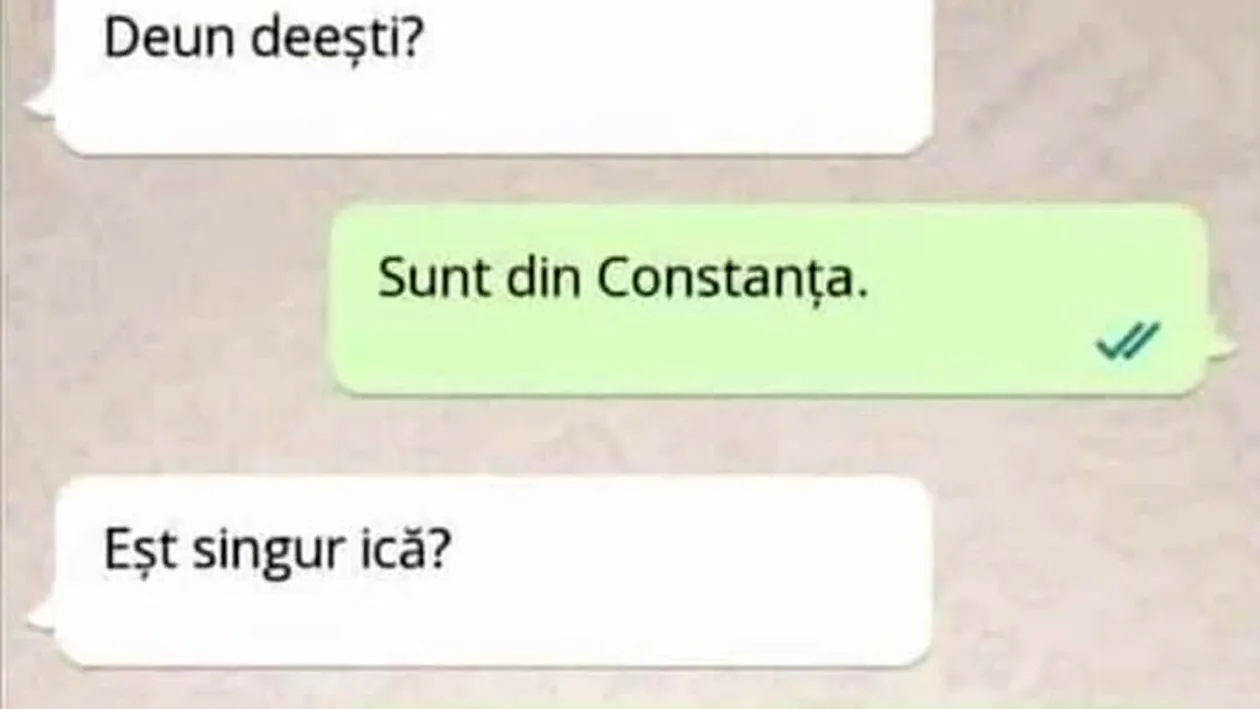 Bancul de marți | Cum să nu agăți pe WhatsApp: Deun ești?
