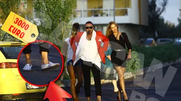 Botezatu a stralucit mai tare decat soarele la rasarit! Si-a asortat pantofii de 3.000 de euro cu doua dame bine