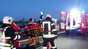 Accident grav la vama Nădlac. Un microbuz plin cu pasageri a intrat în coliziune cu un tir