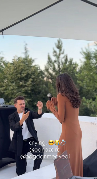 Cum a reacționat Oana Zara când a fost cerută în căsătorie. Imaginile s-au viralizat