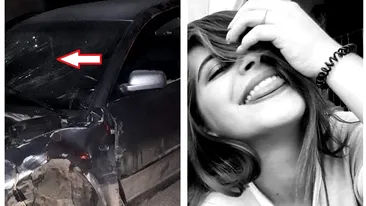 Înfiorător! Cum arată după accident mașina în care se afla Raluca Noacă. Mesaje sfâșietoare transmise de apropiații copilei