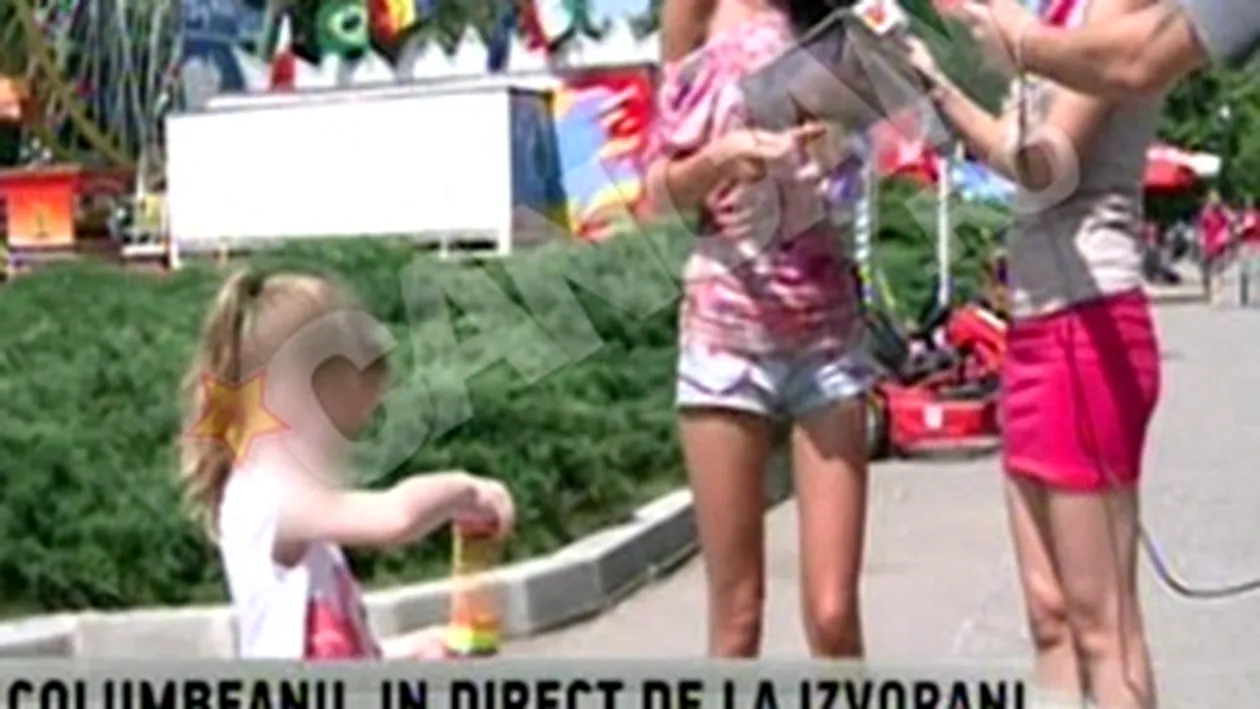 VIDEO Ramona Gabor a accidentat un baietel cu bicicleta sub ochii Irinei: Si-a spart putin arcada