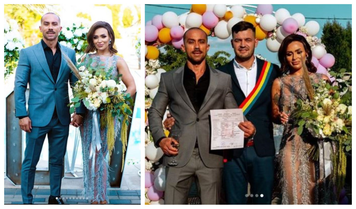Cătălin Dobrescu, primele declarații după ce cununia civilă cu Oana Radu! Artista și-a înlocuit rochia de mireasă cu o ținută transparentă și fără sutien