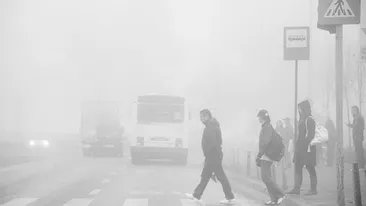 AVERTIZAREA meteo! COD GALBEN de ceata! Sunt vizate mai multe zone!