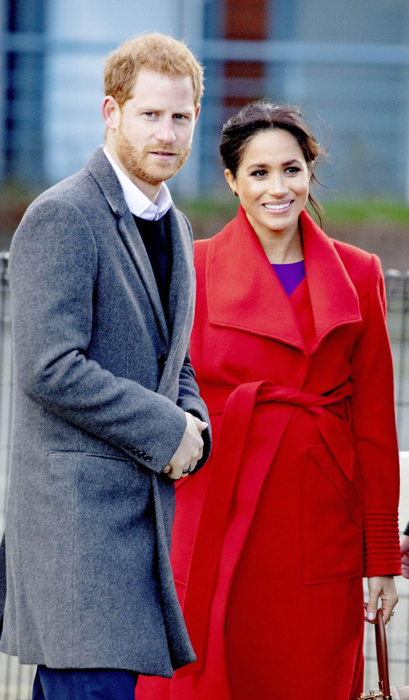 14-01-2019 Sussex Meghan Markle and Prince Harry during the visit to Hamilton square in the town of Birkenhead, Merseyside, England.

.