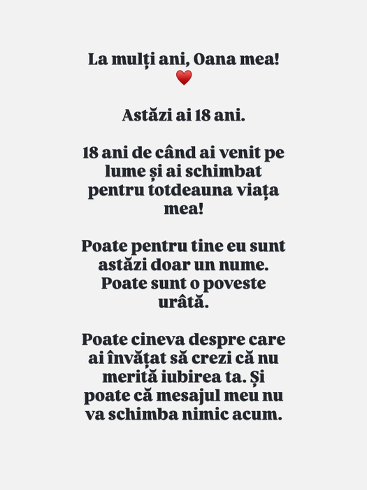 Roxana Blagu, mesaj emoţionant de majoratul fiicei ei: „Uşa mea nu s-a închis niciodată pentru tine, Oana mea!”