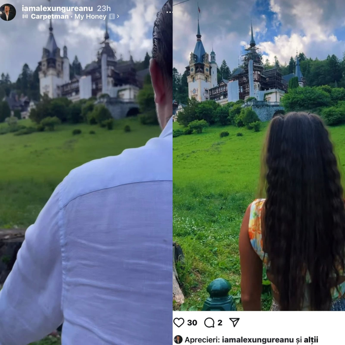 Andreea și Alexandru, în aceeași locație/ Sursa foto: Instagram