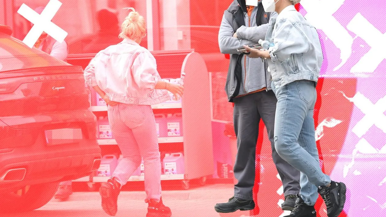 Amna a ”socializat” la o cafea în benzinărie cu... tipul de la pompă