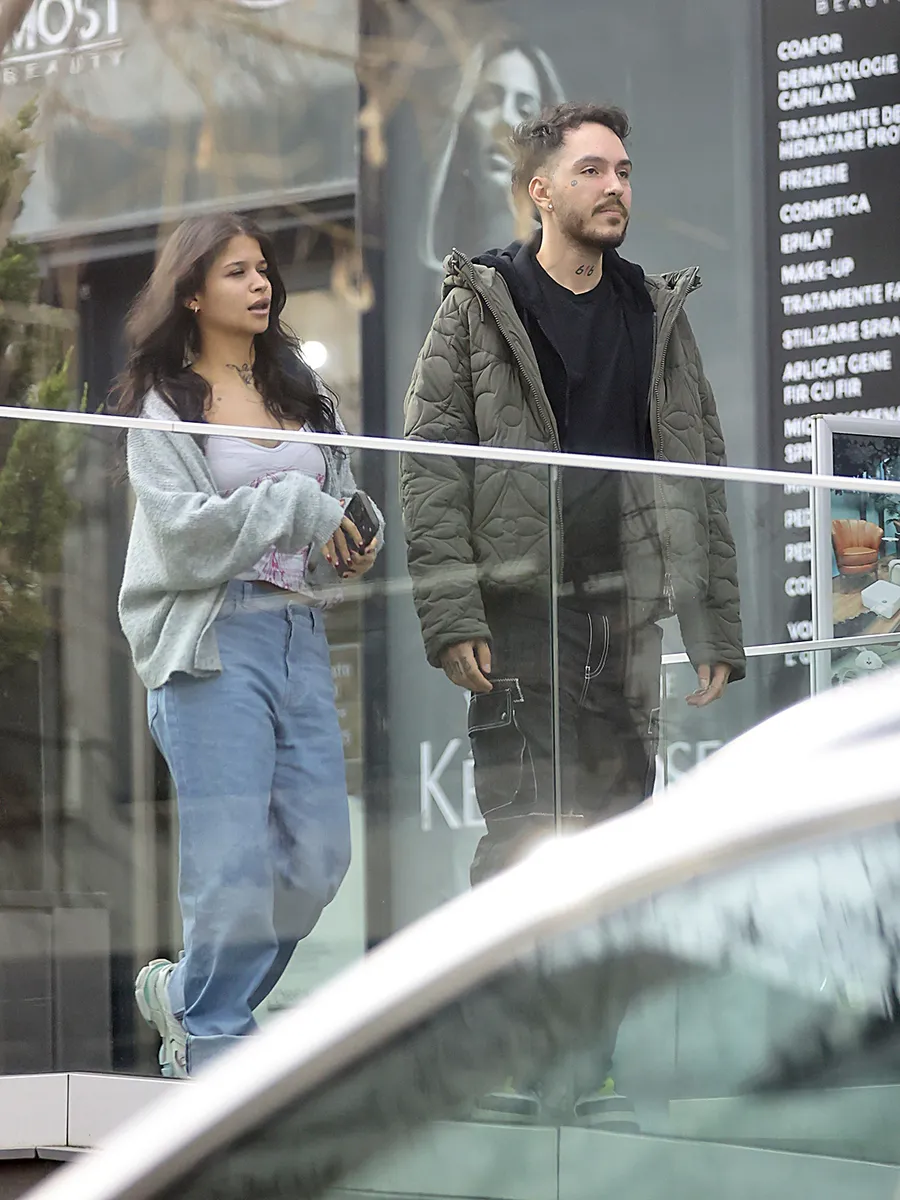 Azteca și iubita au mers la un restaurant în Herăstrău Foto CANCAN.RO