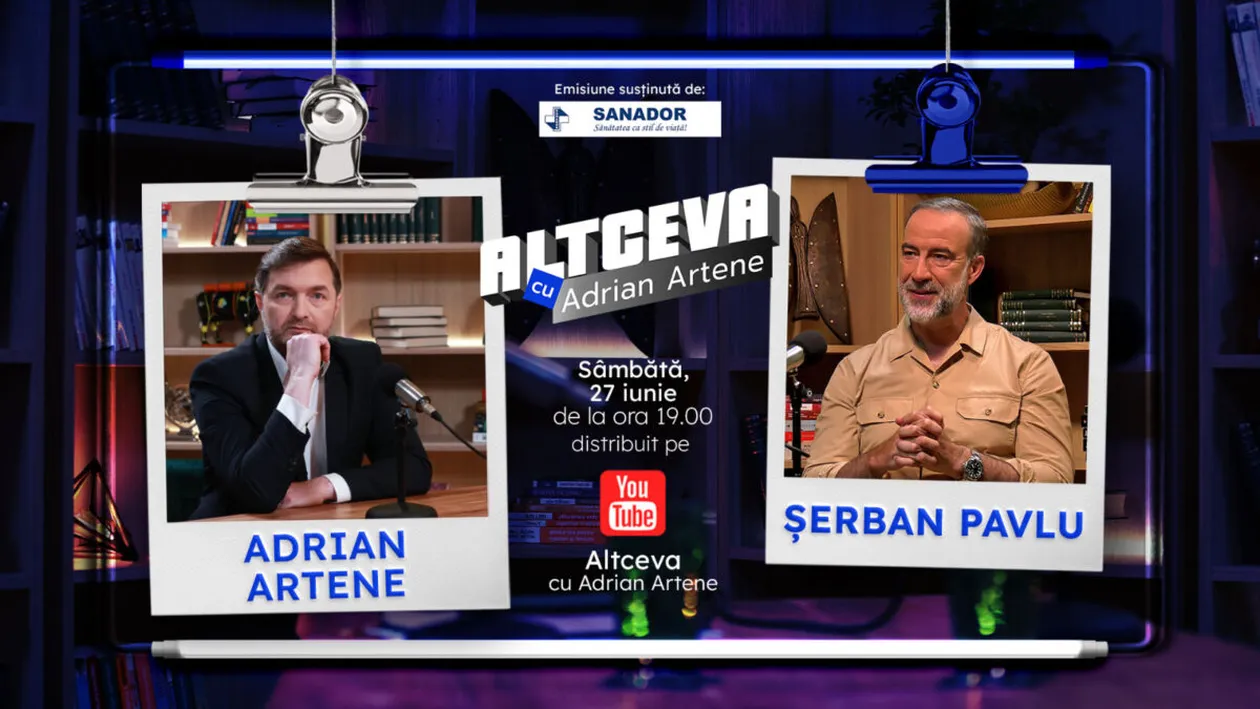 Actorul Șerban Pavlu a acceptat la „Altceva cu Adrian Artene” că s-a gândit să renunțe: „Mi-am dorit să nu fiu actorul unui singur personaj”