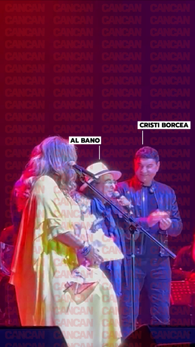 Cristi Borcea și Al Bano au urcat pe aceeași scenă la Sala Palatului. Foto: Cancan