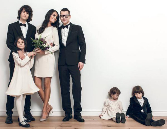 Anca Serea și familia sa