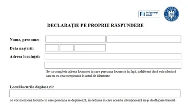 Românii vor trebui să completeze, la aeroport, o nouă declarație pe proprie răspundere