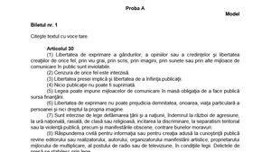 Bacalaureat 2019. Cum se rezolvă subiectele la limba română oral