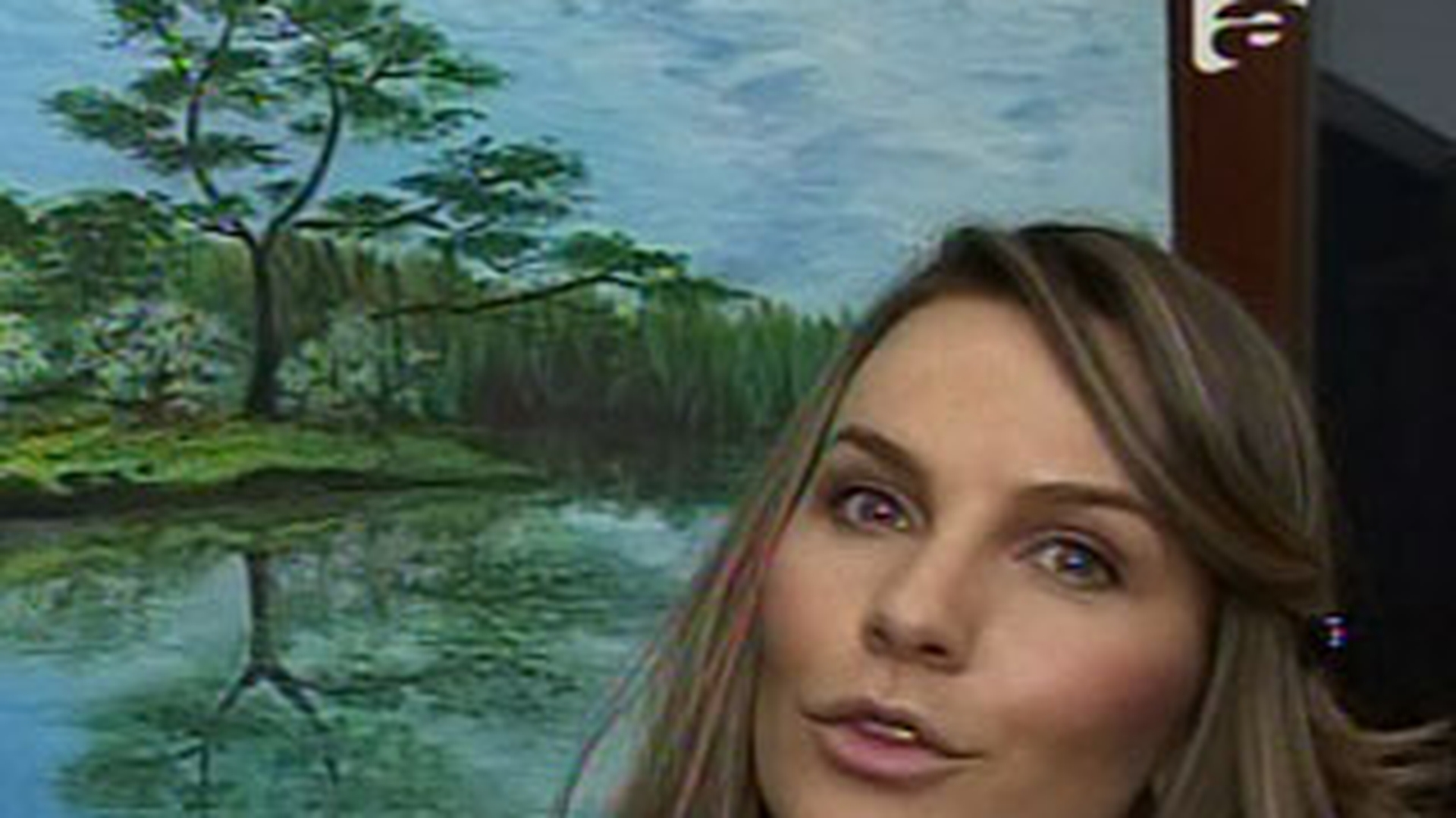 VIDEO Anna Lesko, pictorita! Afla cu cate mii de dolari s-a vandut un tablou de-al ei!
