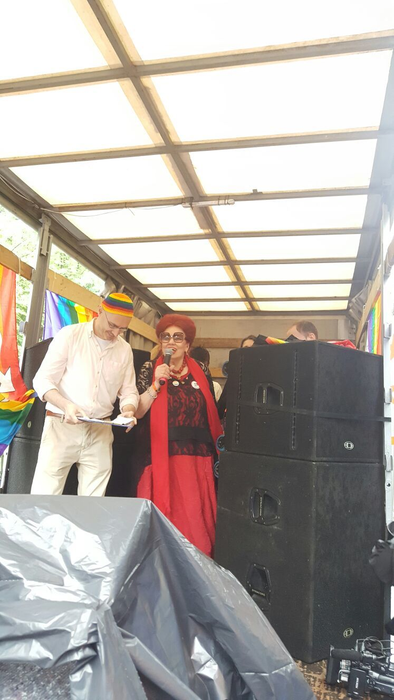Mii de oameni au pornit la pas prin ploaie spre Piaţa Victoriei, acolo unde se va încheia Marşul Diversităţii