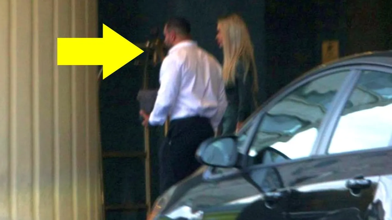 Bianca Drăgușanu, faultată din nou de soțul ei. Imagini realizate ieri, în parcarea unui hotel din București