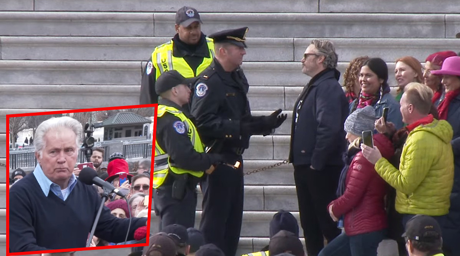 Actorii Joaquin Phoenix și Martin Sheen, arestați în timpul protestului din Washington privind problemele climatice. Explicațiile incredibile ale polițiștilor