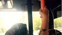 Această bătrânică din România se ia la întrecere cu cei mai buni culturişti! Oamenii din autobuz şi-au dat coate când au văzut ce triceps are!