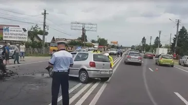 Accident grav pe DN1! Printre cei patru răniţi este şi un copil de numai 2 ani