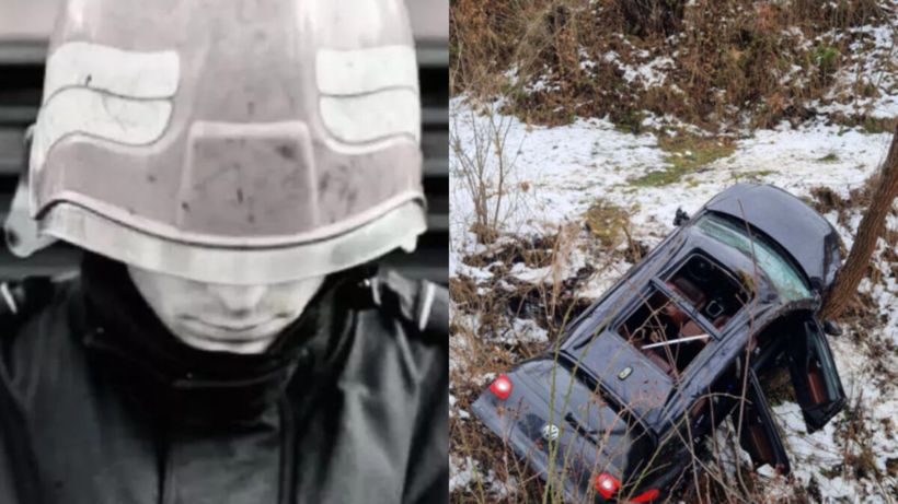 Cea mai grea intervenție din viața unui pompier din Brașov. Chemat la accidentul unde fiica lui s-a stins