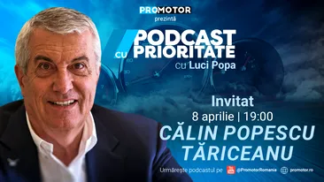 ”Podcast cu Prioritate” episodul 5 apare sâmbătă, 8 aprilie, ora 19:00. Invitatul este Călin Popescu-Tăriceanu