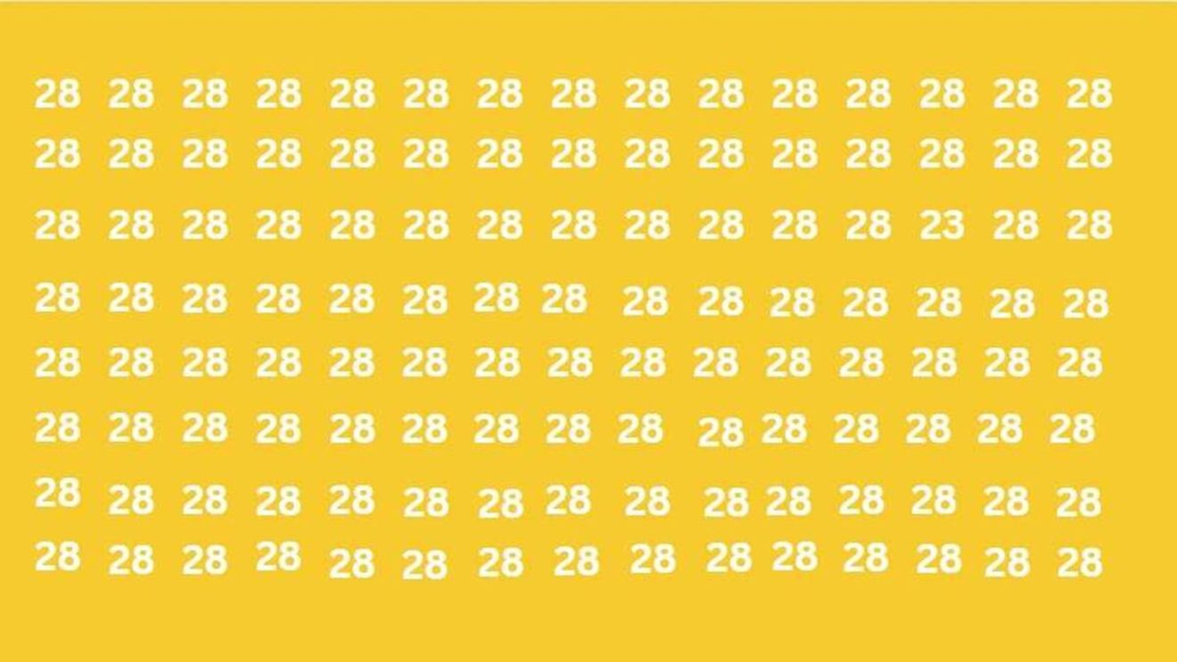 Test de logică | Găsiți numărul 23 "camuflat" în această imagine!