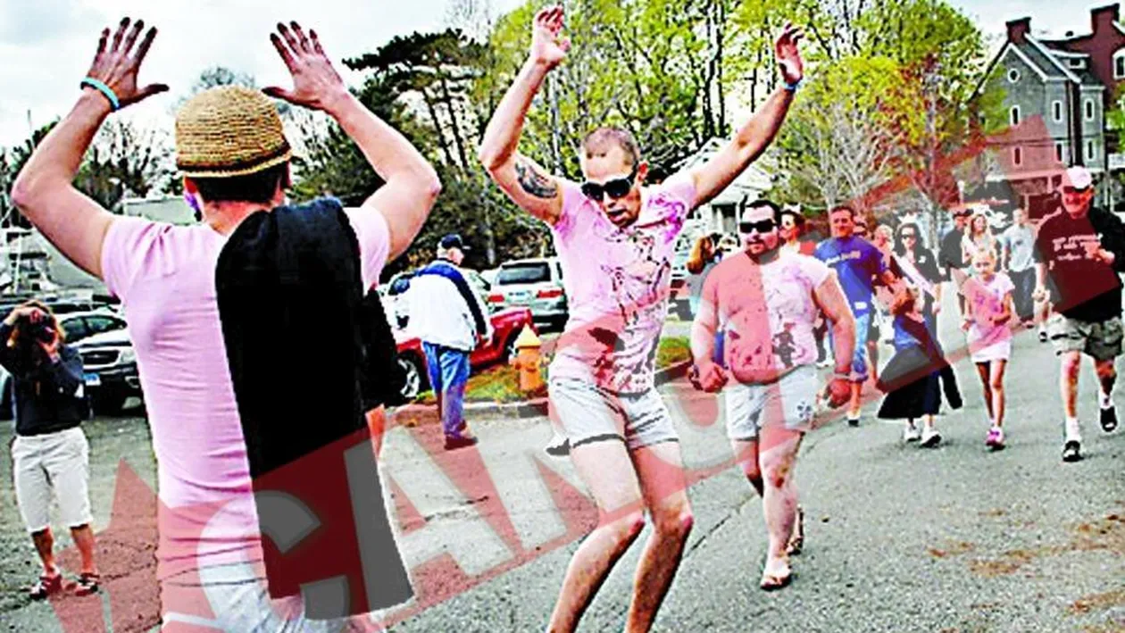 Cursa cu barbati pe tocuri