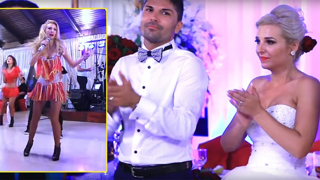 Câți euro au dat mirii din imagine ca să le cânte Andreea Bălan la nuntă. Suma cerută de vedeta Antena 1 depășește orice imaginație