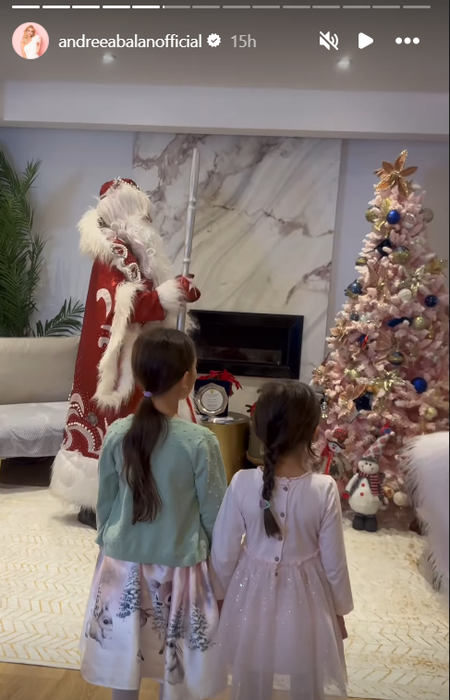 Andreea Bălan a sărbătorit Crăciunul în familie / Foto: Captură Video Instagram