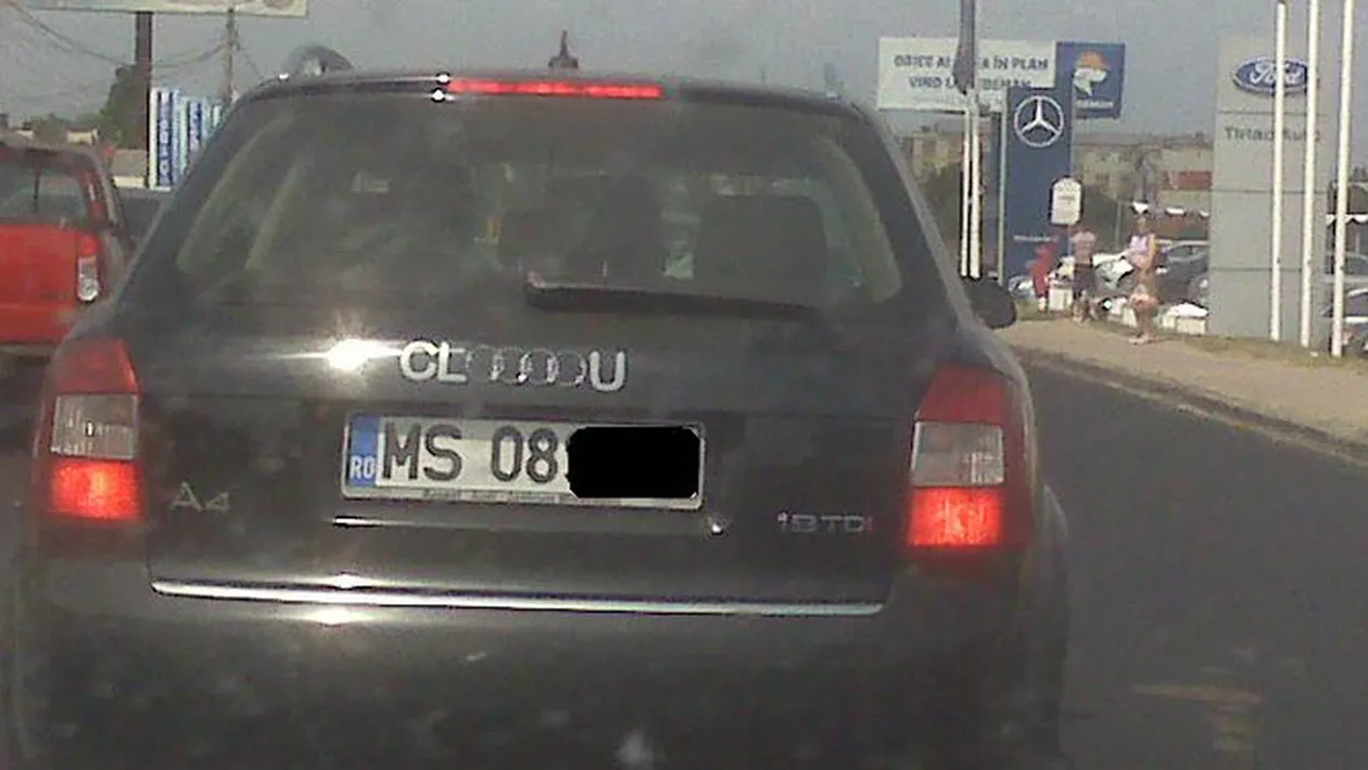 Ultima fita in materie de cocalari! Isi transforma numele masinii in numele lui