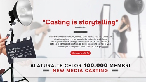 New Media Casting ofera sansa de a lucra in televiziune