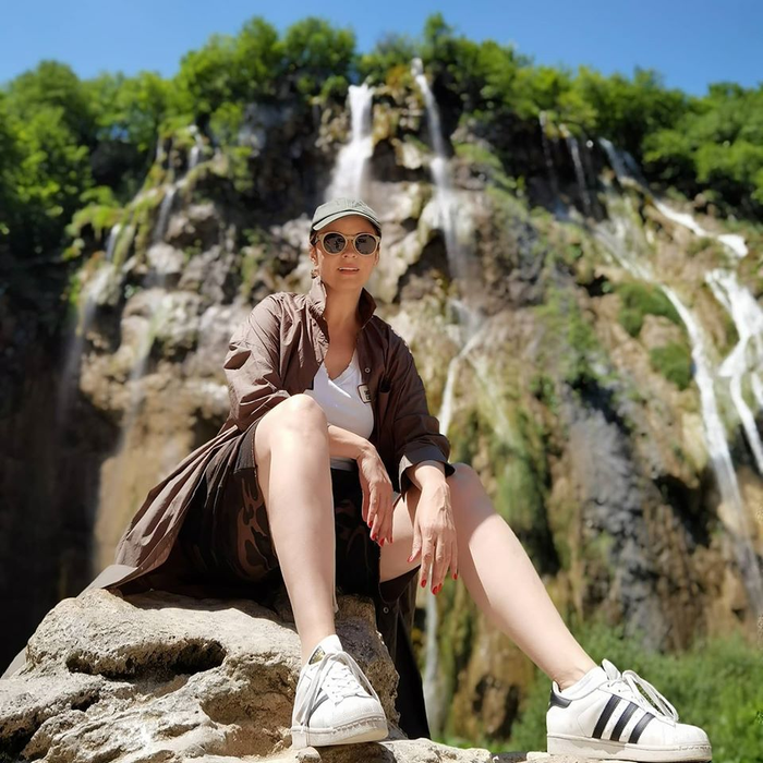 Andreea Marin s-a relaxat în Croația