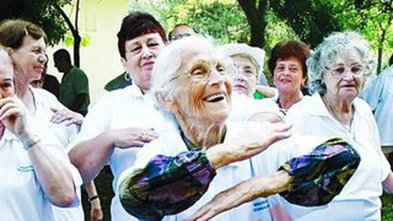 La 105 ani, da lectii de fitness
