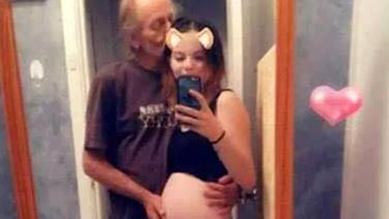 Imaginile care au stârnit o adevărată furie pe internet. Un bătrân de 74 de ani a lăsat gravidă o minoră! Îl iubesc mult!