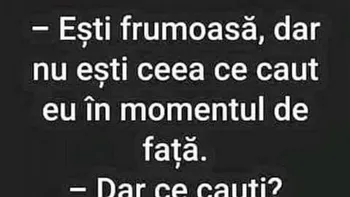 BANCUL ZILEI | „Ești frumoasă, dar nu ești ceea ce caut”