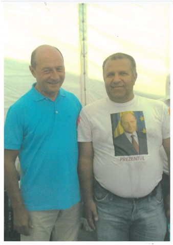 Adrian Păduraru, alături de președintele României la acea oră, Traian Băsescu